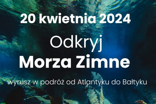 Plansza zapowiadająca otwarcie nowej ekspozycji w Akwarium Gdyńskim 